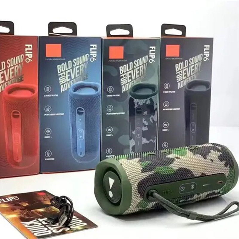 2023 Bluetooth Speaker Flip6 Multifunctional Outdoor Portable Subwoofer Wireless Home Mesh Double Speakers TWS Audio