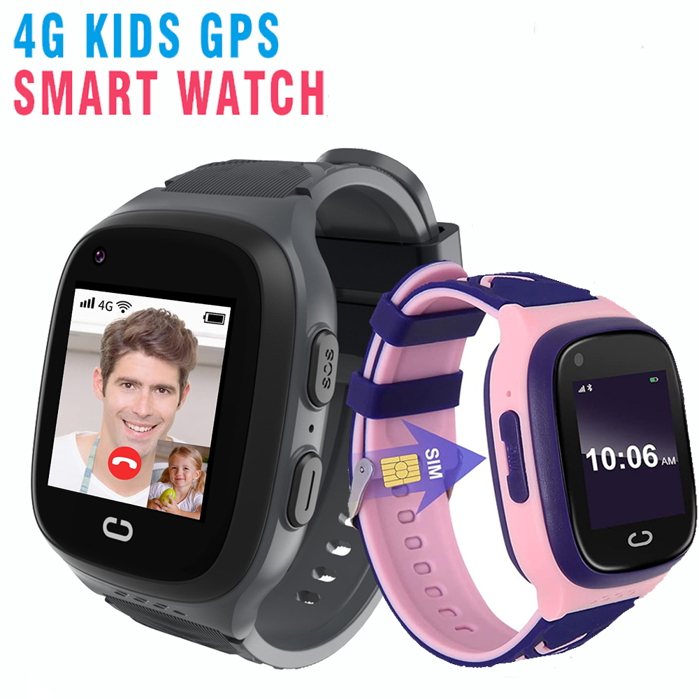2024 Smart For Kid 4G Sim Card Video Call SOS GPS Location Student Watch For Children Boy Girl Smartwatch