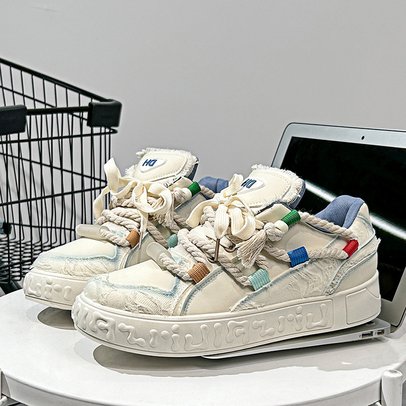 Men's shoes board shoes dreadlocks bread design board shoes comfortable casual wear