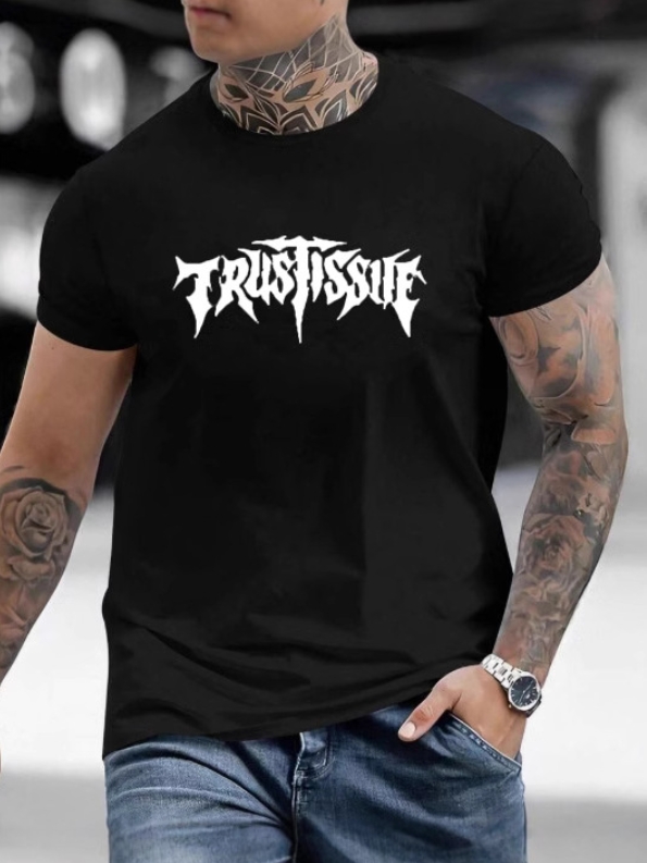 Men's 230GSM Oversized Tee - Graffiti Back Print Cotton T-Shirt | Hip Hop Streetwear Essential (Bulk Supply Available)