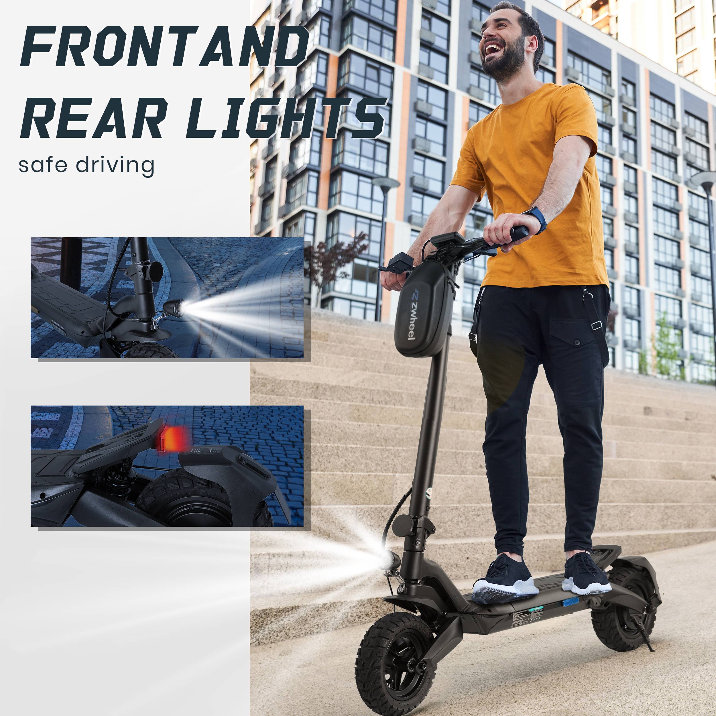 Vankel Electric Scooter For Adult 500w 48V15Ah 10' Escooter Urban Commuting 55-60km Range, Dual Brake, Support APP Foldable Scooter ABE 20km/h