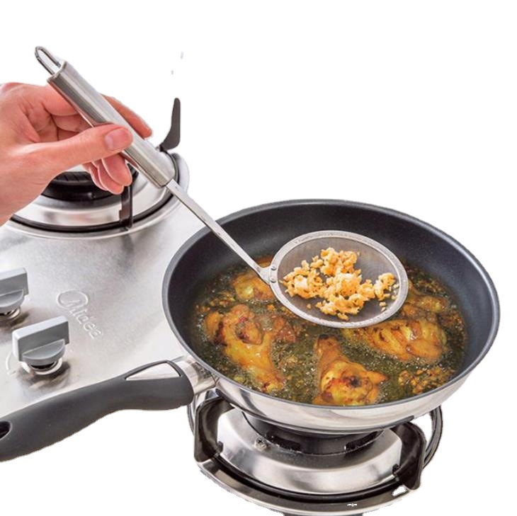 304 stainless steel colander oil colander filter chafing dish oil residue foam skimming oil spoon/oil strainer/filter spoon