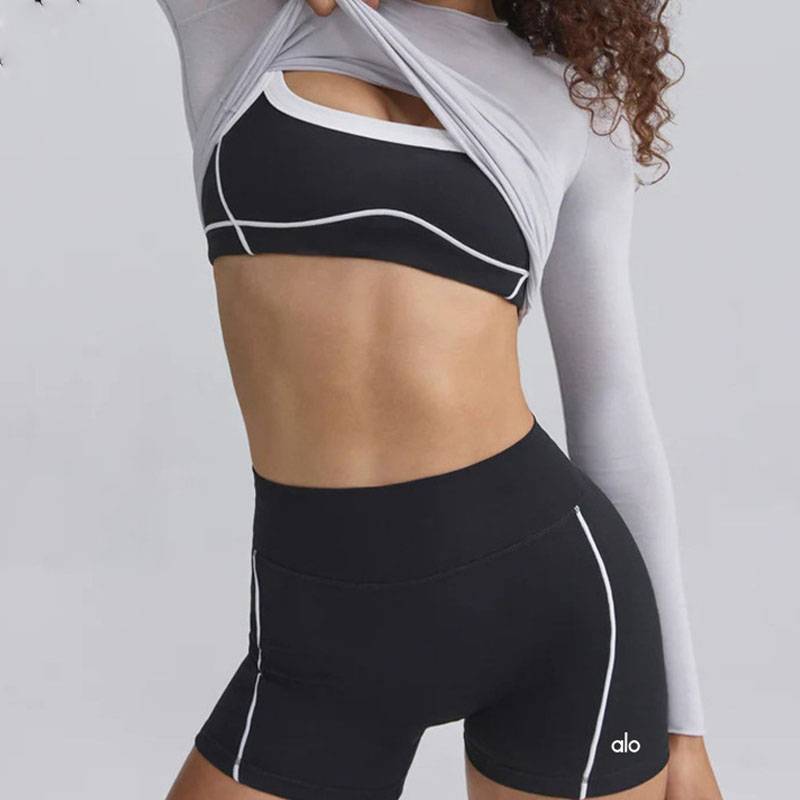 Women's clothing seamed beautiful back bra hip-lifting peach hip yoga pants fitness sports fitness pants suit women