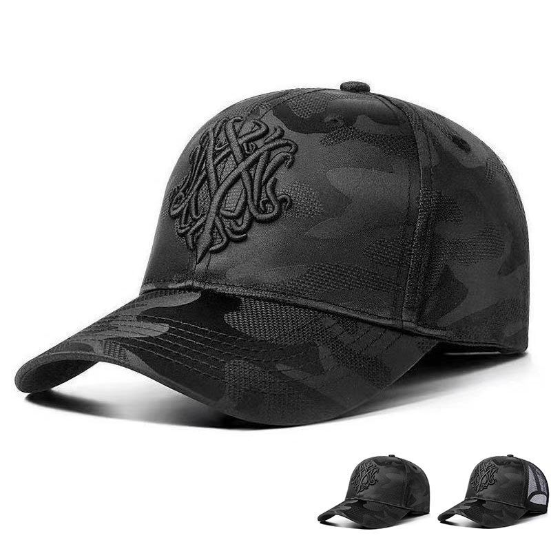 Embroidered camouflage hat for men Korean fashion casual versatile Baseball cap fashion brand new cap for men Summer