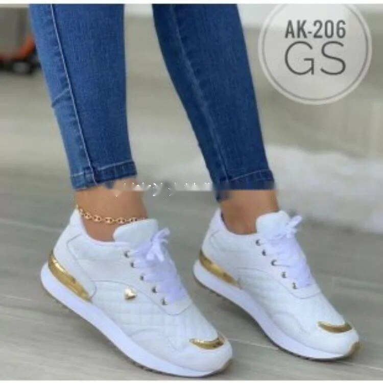 Women's Leather Shoes Work Shoes Casual Shoes Sneakers Synthetic Mesh Shock Absorption Breathable Sneakers Footwear