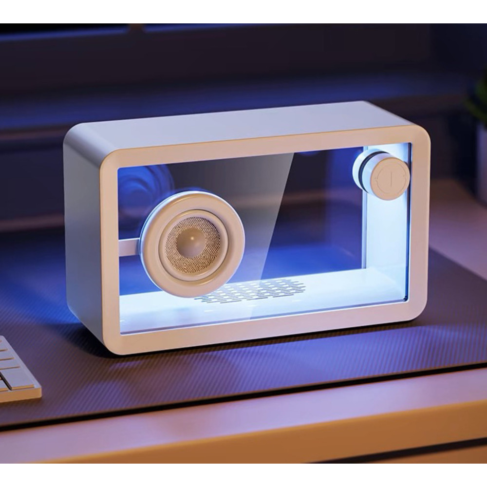 Transparent Bluetooth computer, subwoofer, home speaker, boyfriend's birthday gift, atmosphere, desktop decoration