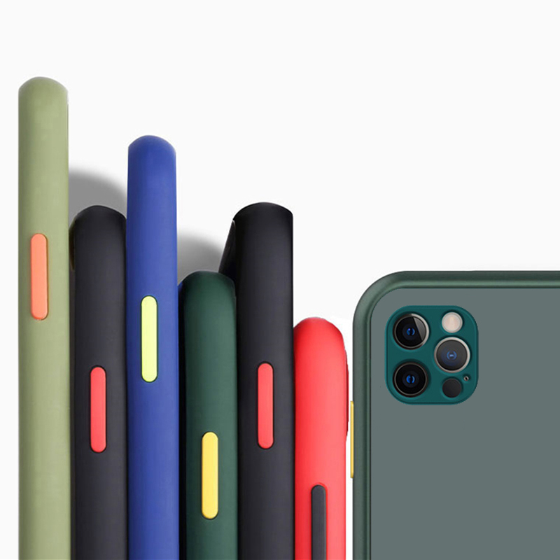 Suitable for iPhone 15 Pro Max Case Cover 15 14 Plus 13 12 Mini SE 2022 2020 11 XR XS TPU Frame Matte Phone Bumper Suitable for iPhone 15 Pro Max