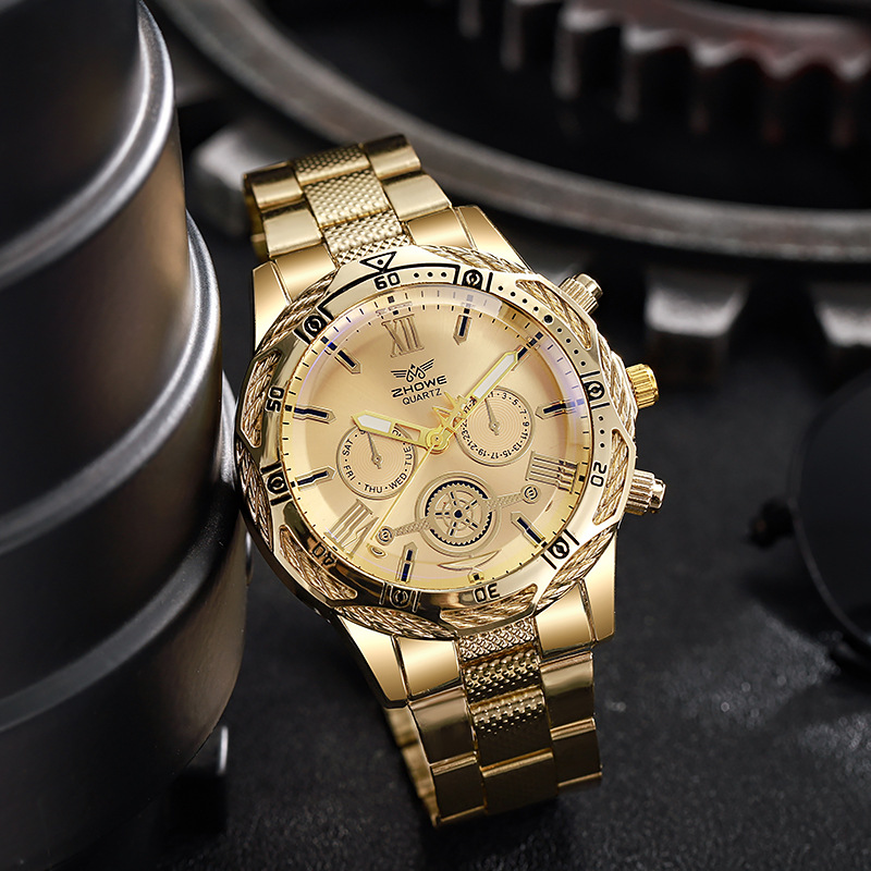 Men's Watch trendy cool men's watch non-mechanical watch business quartz watch outdoor gold watch witswatches