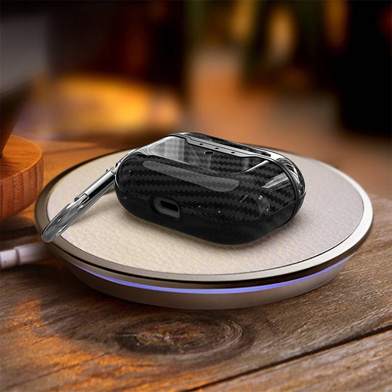 Suitable for AirPods4 carbon fiber earphone cover tpu wireless bluetooth earphone cover airpods pro