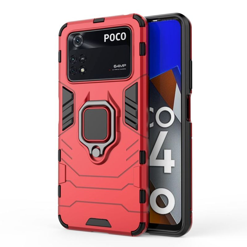Armor Kickstand Case For Xiaomi Poco M4 Pro X4 Pro F3 X3 GT F2 X3 Pro X3 NFC Ring Holder Cover Xiaomi 12 Pro 12X 12 Lite