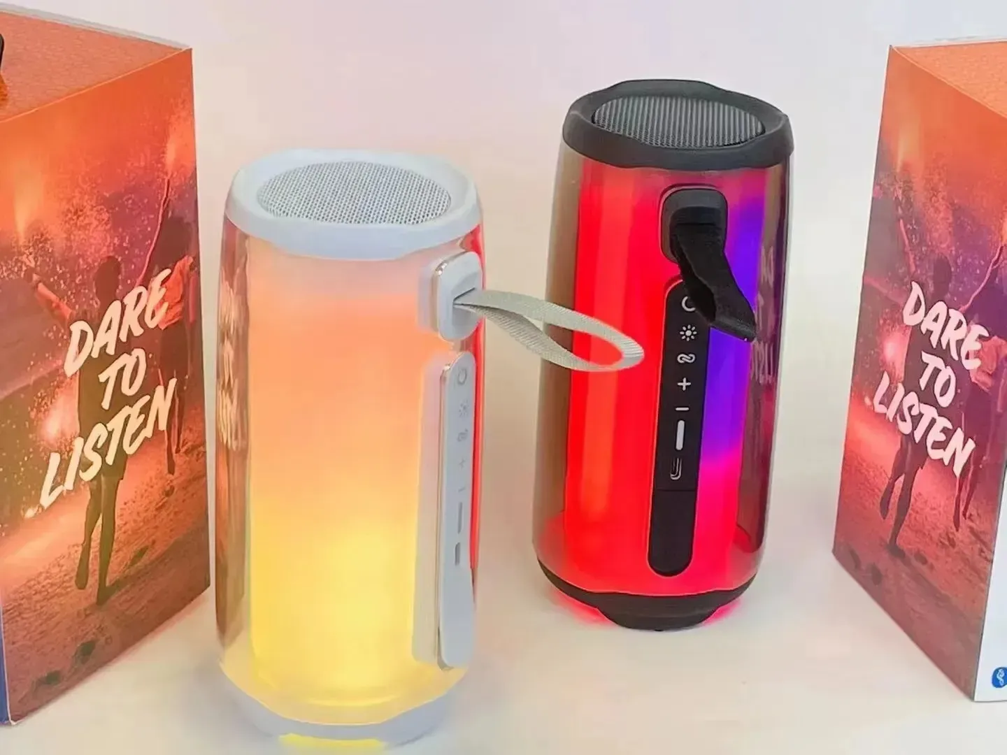 Wireless Bluetooth Speaker Speakers Puff Pulse 5 Waterproof Subwoofer Bass Music Portable Audio Full Screen Colorful