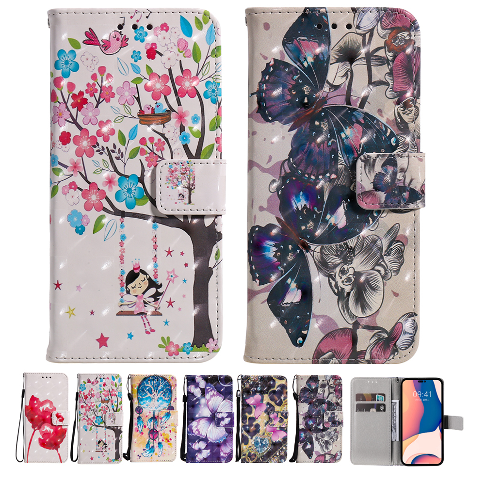 Wallet Leather Case For iPhone 14 13 12 11 Pro Max 12 Mini XR X s XS Max 10 7 8 6 6s Plus 5 5S SE 2022 2020 2016 SE3 Pho