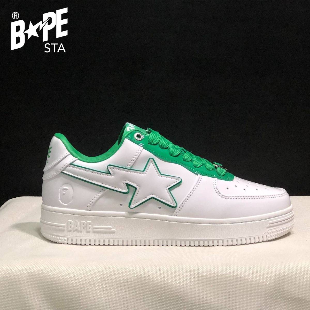 A BATHING-APE Classic Marvel-Lacquer Leather Splicing Fashion Board Shoes Air Force No.1 Board Shoes Unisex