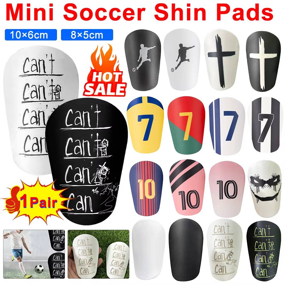 1Pair Mini Football Shin Pad Soccer Training Leg Guard Protective Equipment Wear-resistant Shock Absorbing Leg Protector For Kid