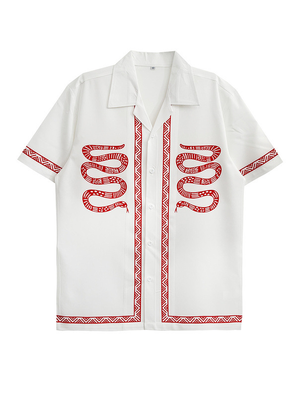 [RetroWave] Unisex Printed Shirt - Vintage Hong Kong Style | Oversized Beach & Streetwear