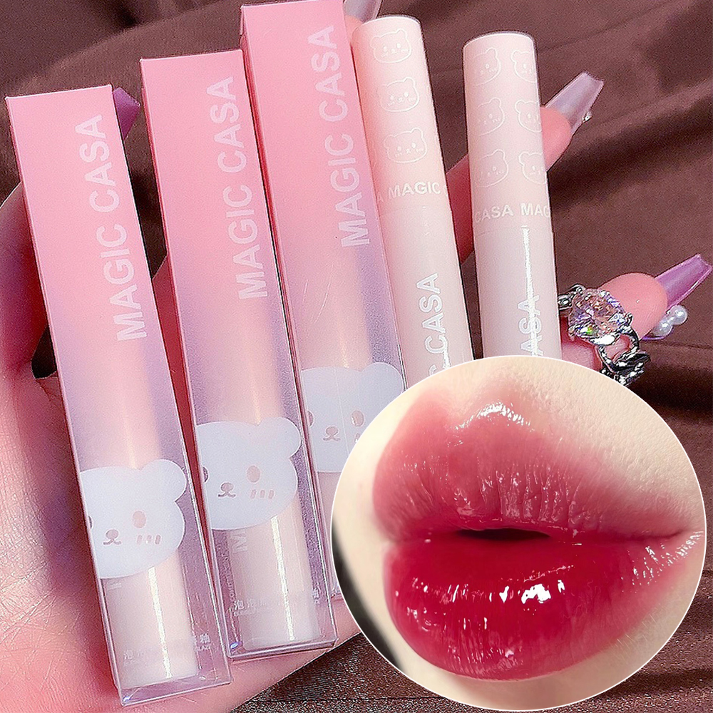Gloss Mirror Lip Moisturizing Liquid Lipstick Waterproof Non-stick Cup Sexy Women Lip Tint Lip Glaze Korea      stick