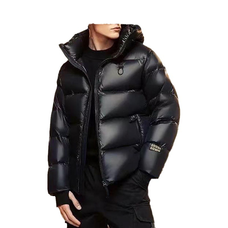 Premium Long Down Coat For Men & Women - 700FP White Goose Feather Parka With Detachable Hood & Waterproof Shell, Coldproof To -20℃ (Black/Gold)