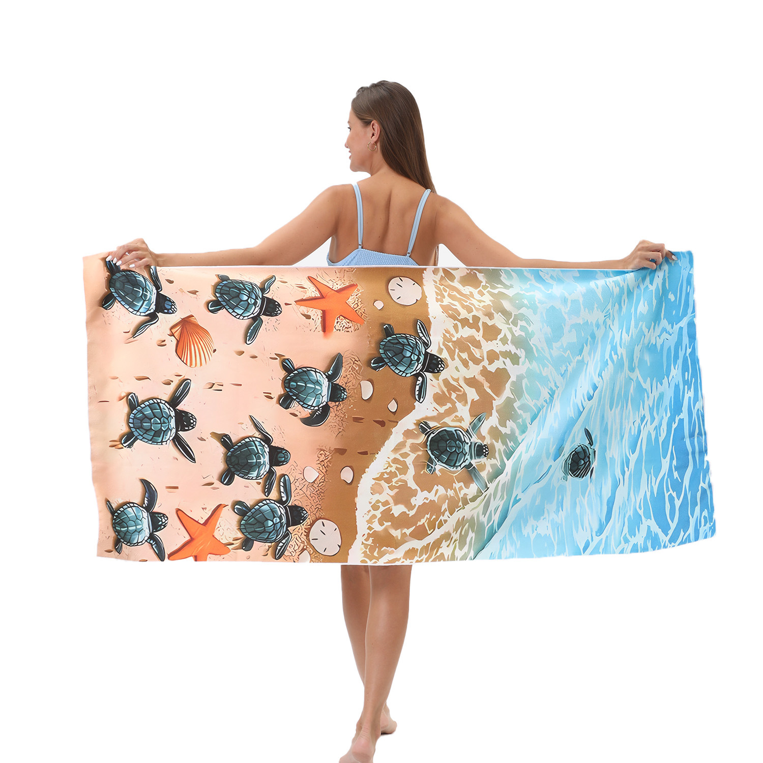 Microfiber Sand Free Beach Towel Thin Quick Dry Super Absorbent Lightweight Towels For Travel Sports Pool Swimming Bath Camping Yoga