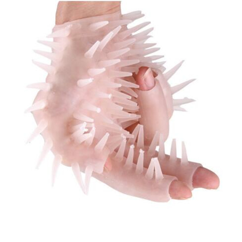 Gel Spike Silica Gloves for Female Masturbation Flirting Sex Toys Sauna Massage Glove for Men Sex Products