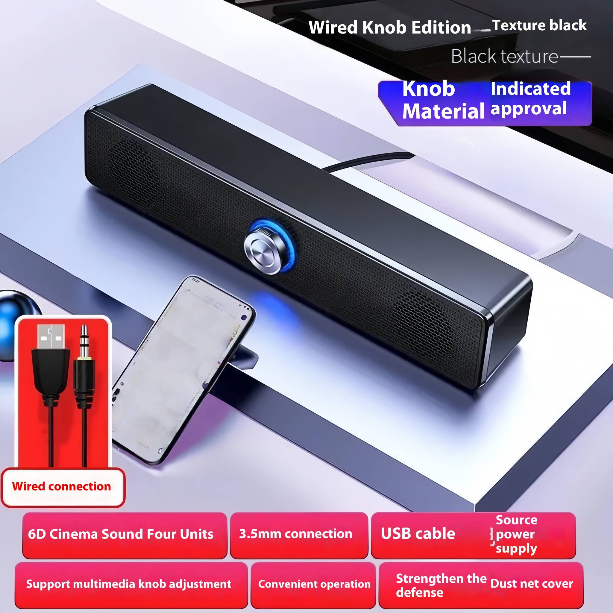 Wireless Bluetooth Speaker For PC & Home - Dual Drivers, Deep Bass & Loud Volume (Ideal For Living Room, Movies & Music)​