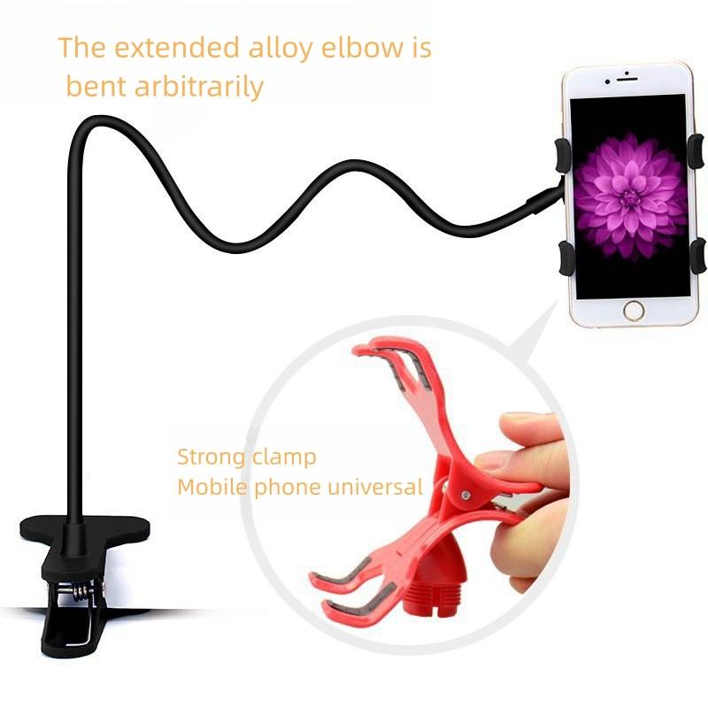 Lazy phone stand universal double clip bedside phone stand