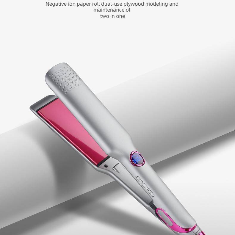 Professional Wide Hair Straightener – Salon-Grade Flat Iron With Swivel Cord (Ceramic & Ionic)​