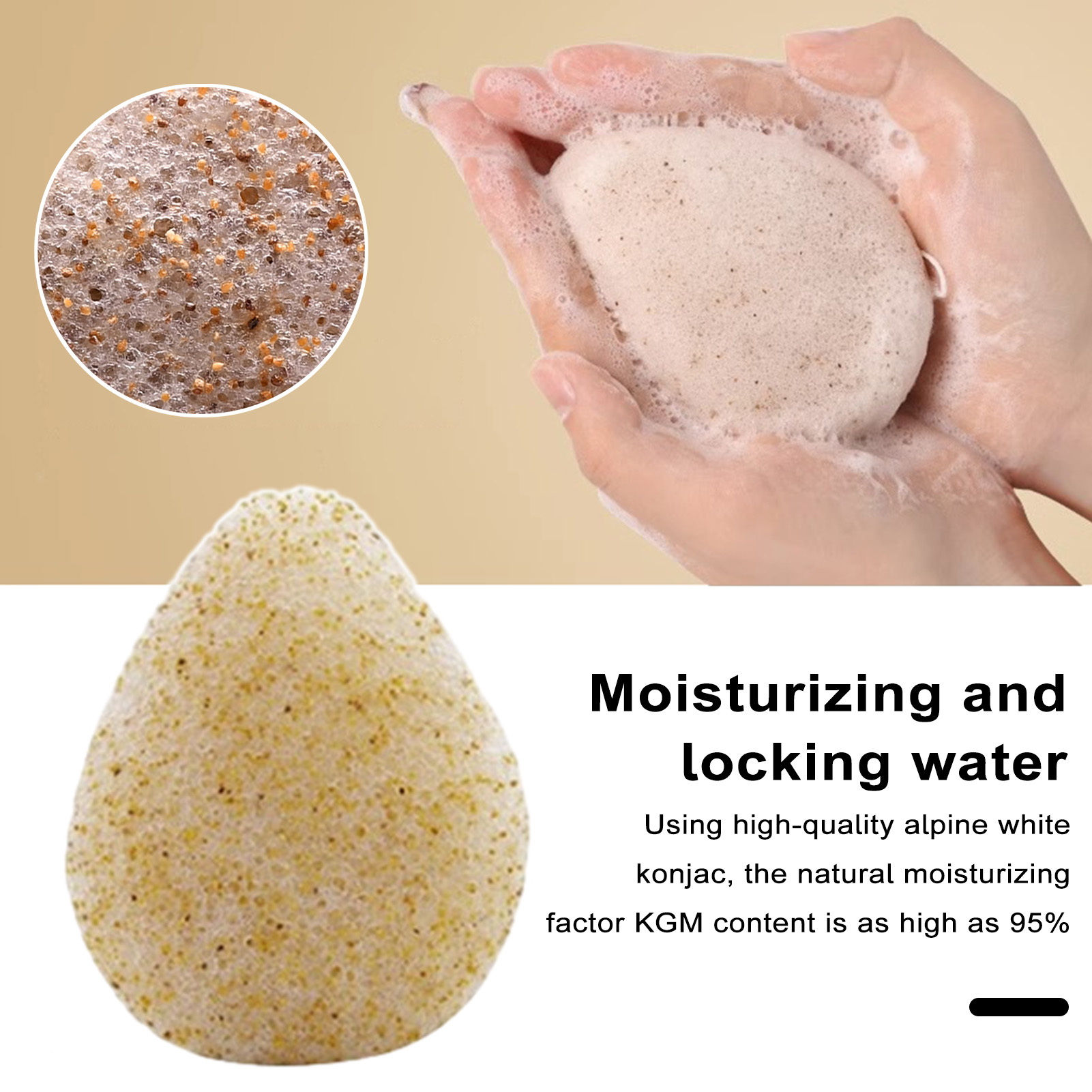 Face Wash Puff Walnut Seeds Deep Face Cleansing Soft Elastic Reusable Quick Dry Water Replenishing Women Face Wash Sponge Deep Pore Cleansing