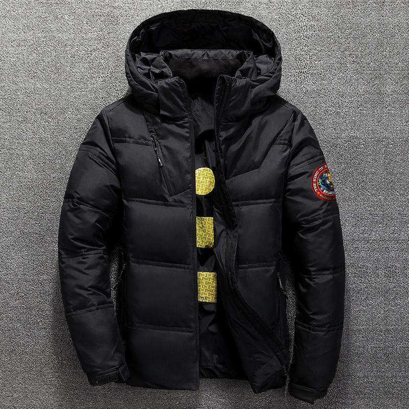 Men's Clothing Winter Short Slim Korean Style Casual Thick Warm Young Middle Aged Hooded Cold Proof Clothing Jacket Cross Border Men