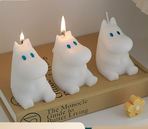 Muming Candle Instagram Cute Home Decoration Handheld Gift Holiday Birthday Gift Soy Wax Handmade Aromatherapy Candle