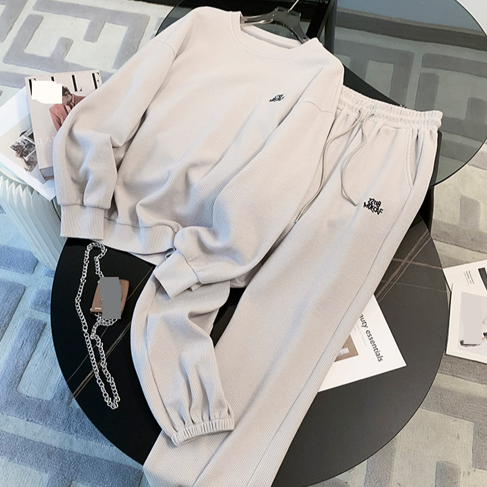 Women's Clothing New Internet Celebrity Fashion Sweatshirt Versatile Casual Loose Two Piece Suits One Piece For Delivery