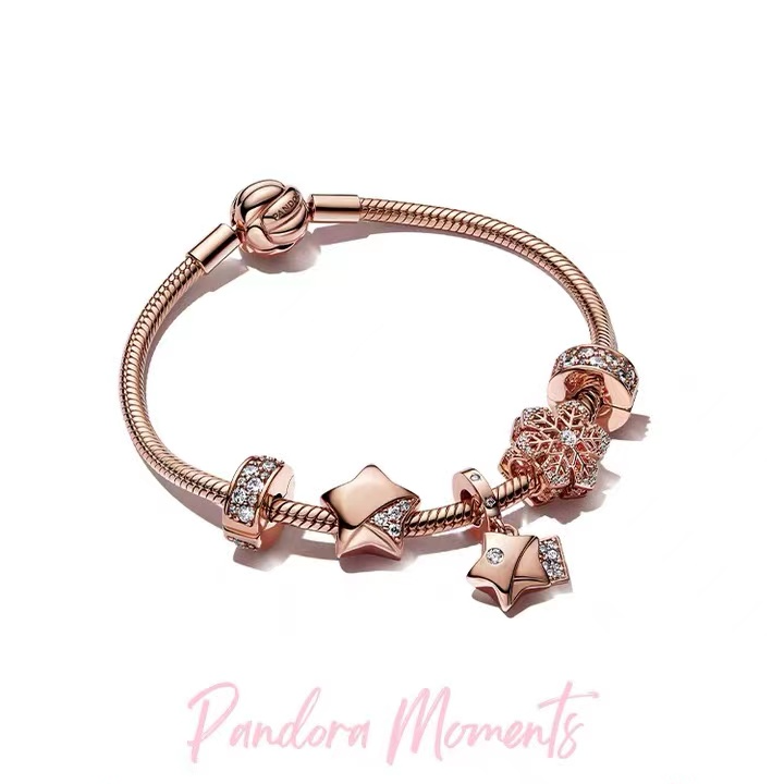 PandoraLucky Star Series Special Star Wish Bracelet Set Christmas Gift Women's New Beaded Bracelet