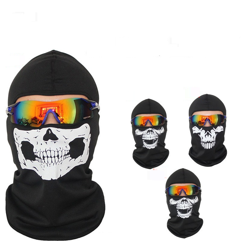 Cycling Mask Call Of Duty Tactical Ghost Mask Headgear Skull Head Outdoor Cold Proof Mask Bicycle CS Female