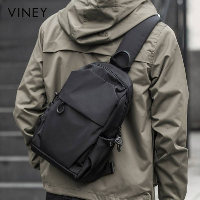 VINEY New Multifunctional Chest Bag Men's Waist Bag Cloth Bag Sports Bag Men's Travel Shoulder Bag Messenger Bag