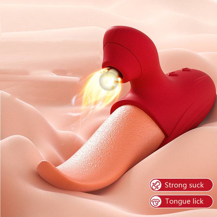 Simulated tongue sex toy, female specific masturbator, sex toy G-spot vibrator 18+, Amy