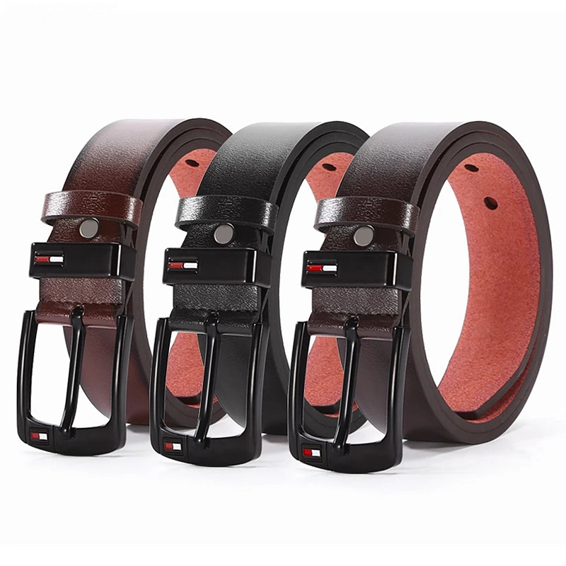 VOOTHOST Belts for Men High Quality Leather Casual Vintage Jeans Male Cowboy Brand Pin Buckle Fancy Strap V0259