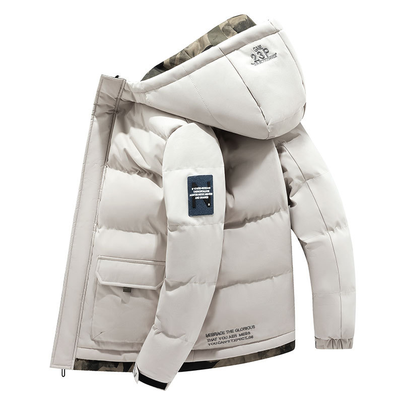 Men's Clothing cotton coat men's jacket windbreaker men's and women's hooded brand all match business cotton coat men's vest one piece dropshipping