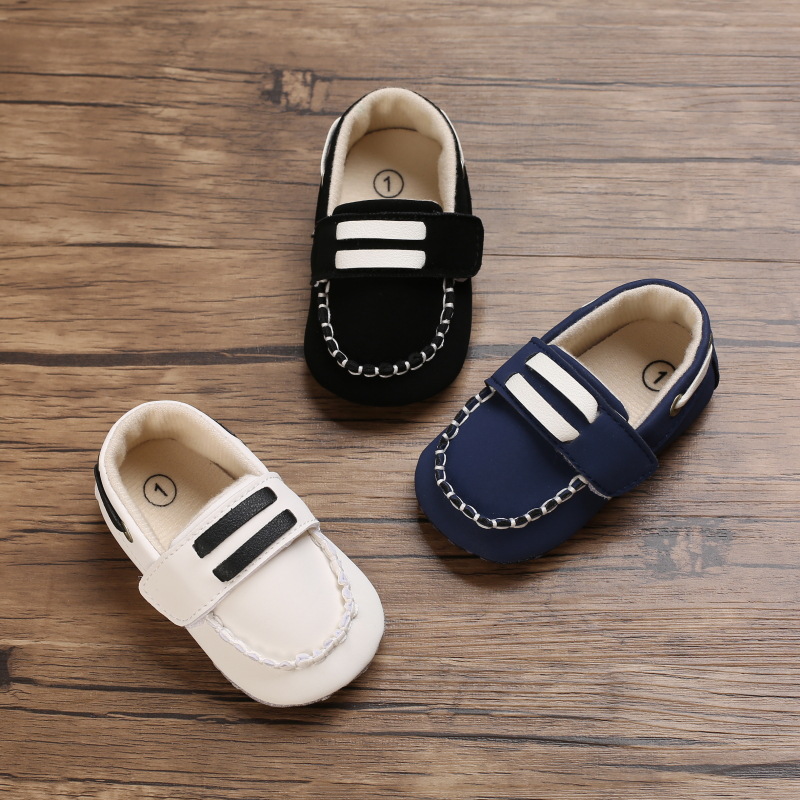 Spring And Autumn Baby Toddler Shoes Soft Soles Breathable Baby Shoes Fashion All Match Small Leather Shoes