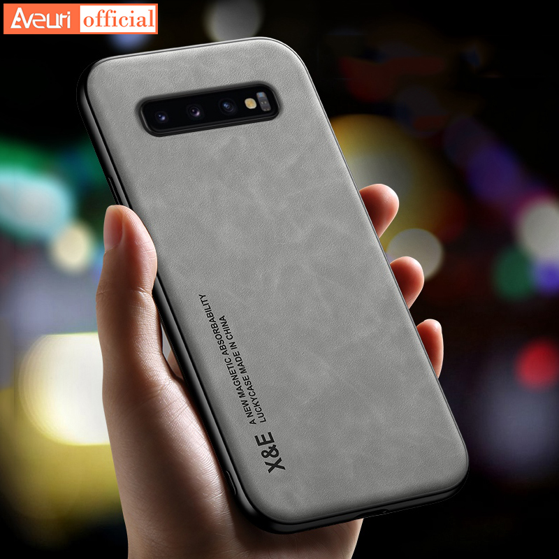 Luxury Leather Case For Samsung Galaxy S8 S9 Plus S10E Cover Silicone Protection Phone Case For Samsung S10 Plus S10 + C