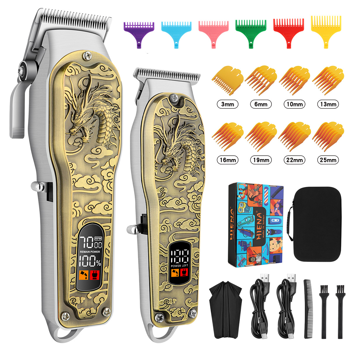 faucet relief retro hair clipper hair salon professional child-mother machine hair cutting set shaving head digital display hair clipper