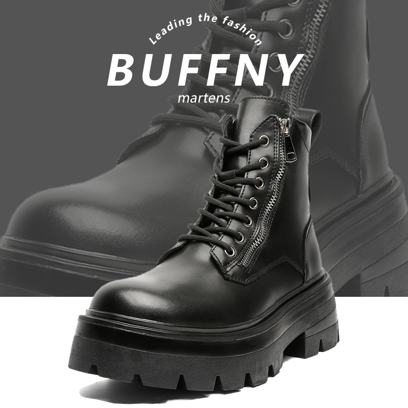 Martin Boots Men's Boots Retro Lace-up Tooling Boots Short Boots