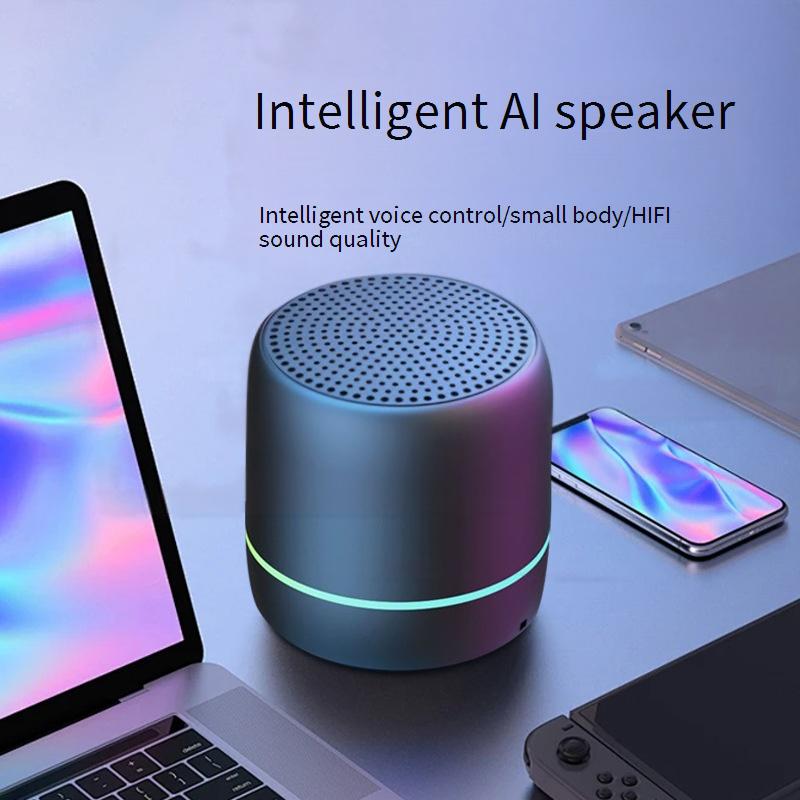 Portable Bluetooth Speaker With AI Voice Control - Mini Wireless Speaker With Deep Bass, Waterproof & Dustproof For Outdoor