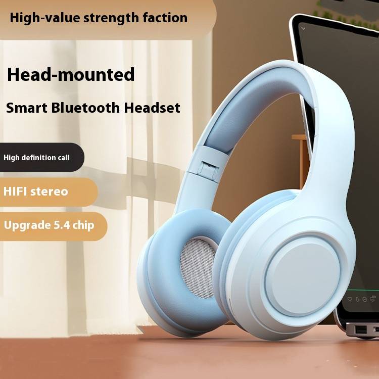 Wireless Bluetooth Headset Head Mounted Plug In Card Noise Reduction E Sports Long Battery Life Universal Headset For Mobile Phones And Computers