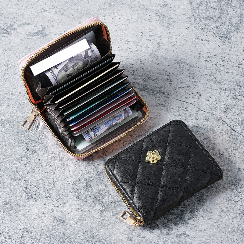 Organ Card Bag New Light Luxury Fresh Style Women's Wrist Wallet Card Holder Multi-card Women's Mobile Phone Bag