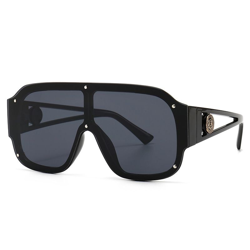 6931 One-piece lens one-piece retro sunglasses, modern charm, closed lens, trendy street photography
