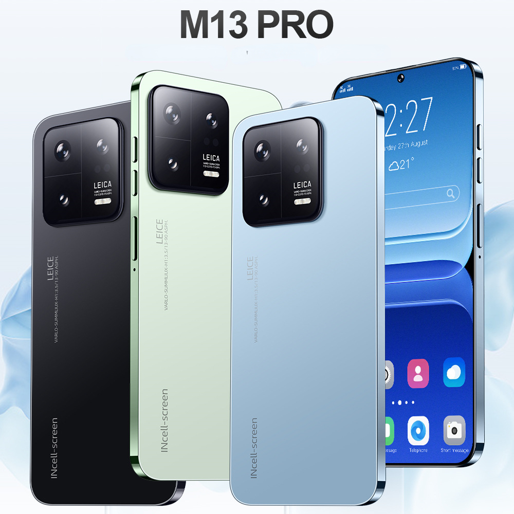 New M13 PRO Mobile Phone 6.8 inch 2GB +16GB Give 128GB Memory Card 540*960 Pixel Fingerprint Unlock Two SIM Cards And One TF Card Mobile Phone
