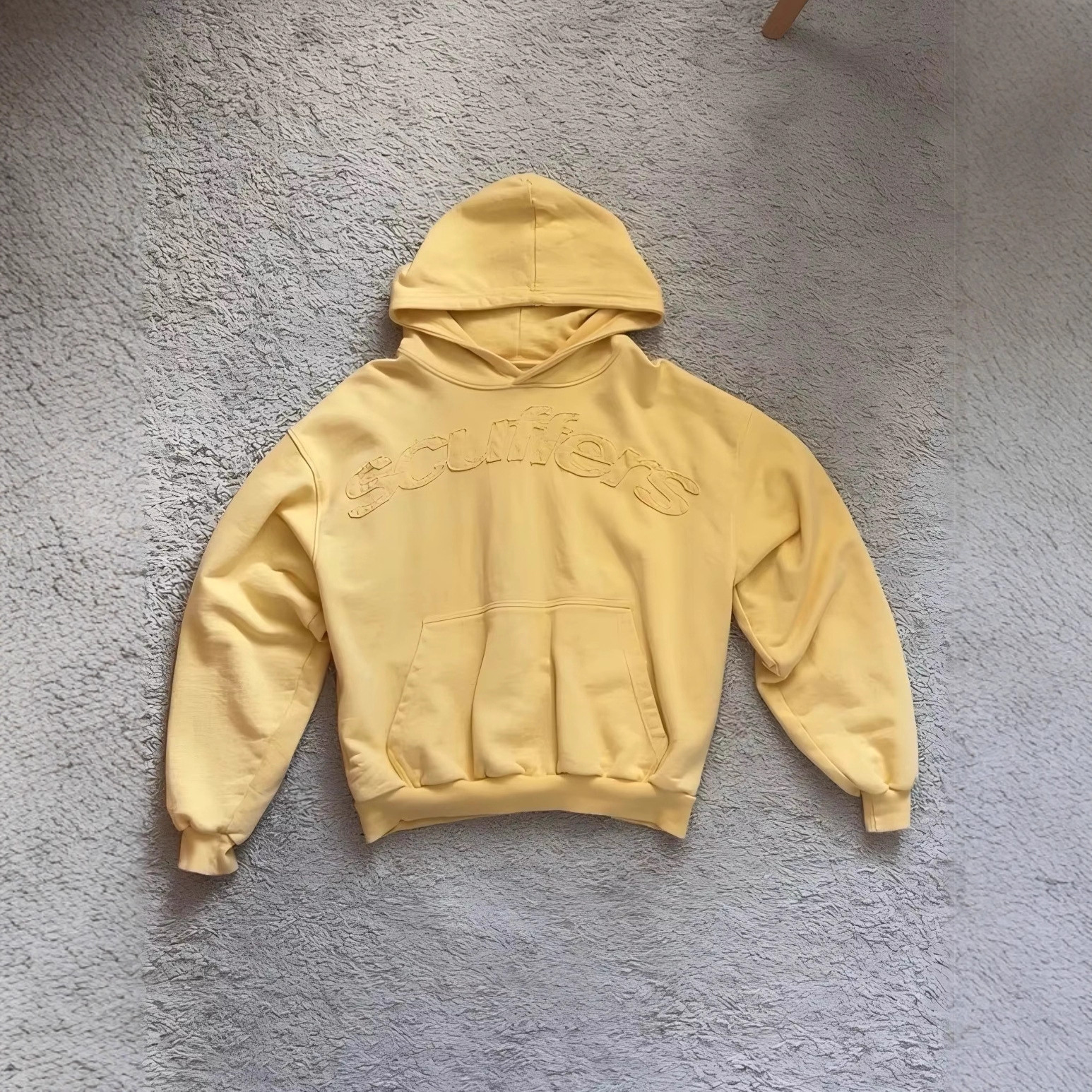 European And American Scuffers Street Hip-hop American Hoodie Solid Color Letter Casual Hooded Sweater For Men And Women