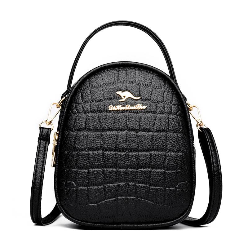 Streetwear Crossbody Bag – PU Croc-Print Bag (Edgy & Organized)​