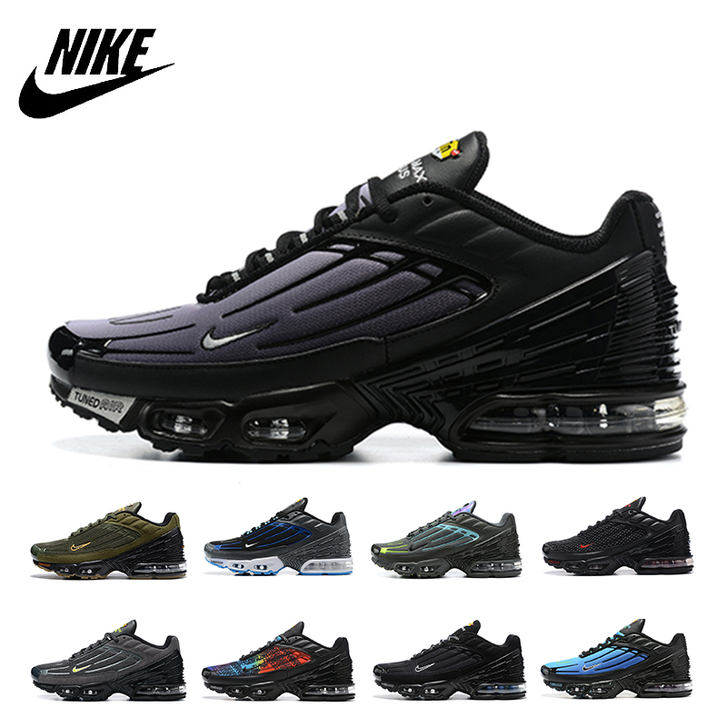 Nikes Airs Maxes Tns Plus 3 running shoes Triple white black Iridescent Aqua and Volt Crimson Obsidian men women Neon Topography Pack Nebula trainers