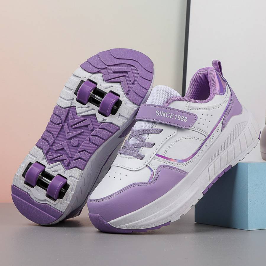 walking Shoes Children's Roller Sports Shoes Roller Skates Children's Four-wheel Roller Skates Boys And Girls One Shoe For Two Uses