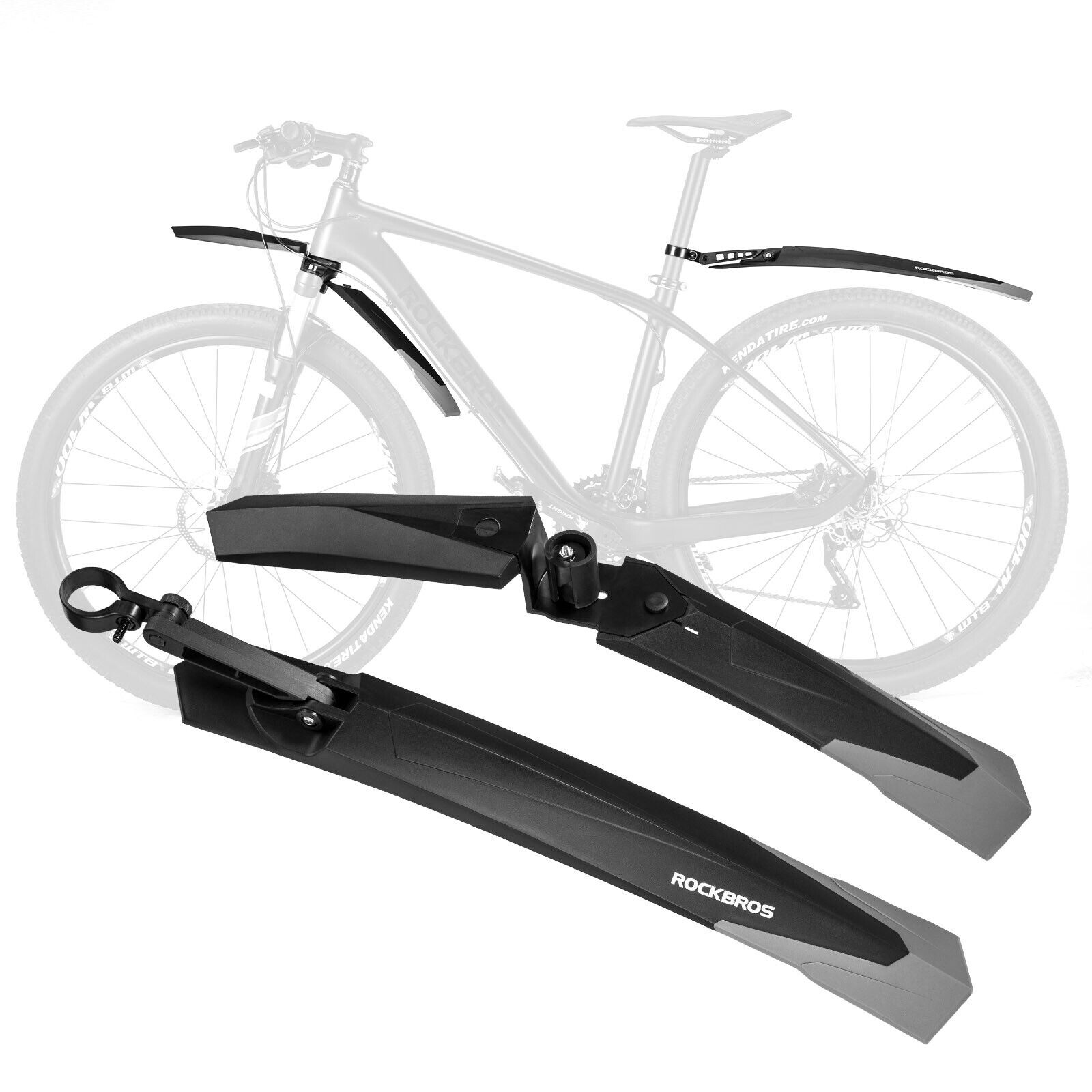 ROCKBROS Bike Mudguard Set Splash Guard 26/27.5/28’ MTB Bike Mudguard
